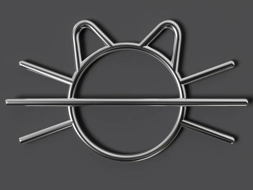 Kẹp tóc mèo thiết kế cao cấp với notch trung tâm - Image 1