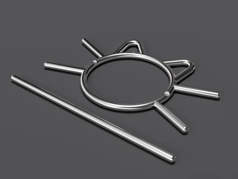 Kẹp tóc mèo thiết kế cao cấp với notch trung tâm - Image 3