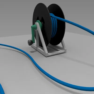 Giá đỡ cuộn dây hoặc cáp với cuộn filament rỗng