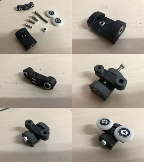 Bánh xe cửa tắm 23 mm - Phần dưới - Image 6