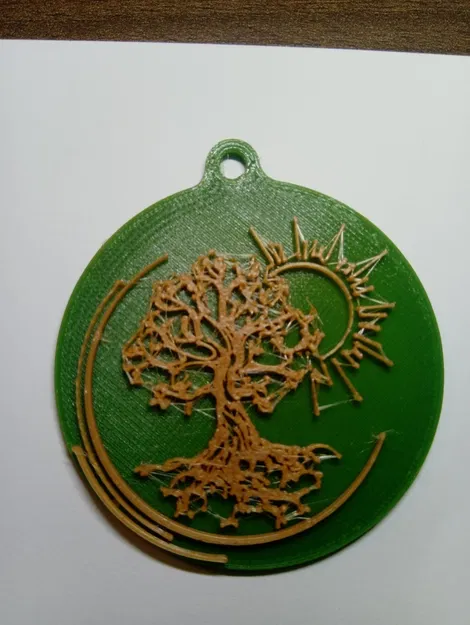 Bùa hộ mệnh in từ hai màu filament PLA khác nhau - Image 3