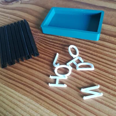 Bảng chữ cái mini di động cho 20mm chữ cái