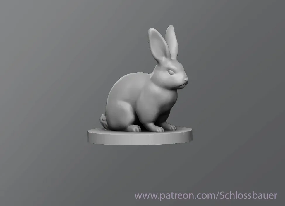 Thỏ 3D dễ thương cho trò chơi và giải trí ngoài trời 1
