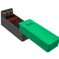 Hộp lưu trữ pin AA với nắp trượt và chỉ báo pin đã sử dụng - Thumbnail 1