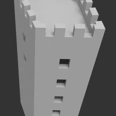 Tháp canh đá tại tàn tích lâu đài Rýzmberk