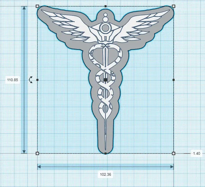 Biểu tượng Caduceo trong y học với chất lượng cao - Image 1
