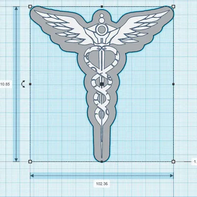 Biểu tượng Caduceo trong y học với chất lượng cao