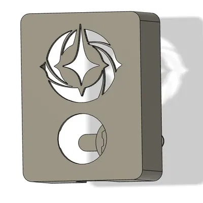 Hộp bài Disney Lorcana với biểu tượng mực in