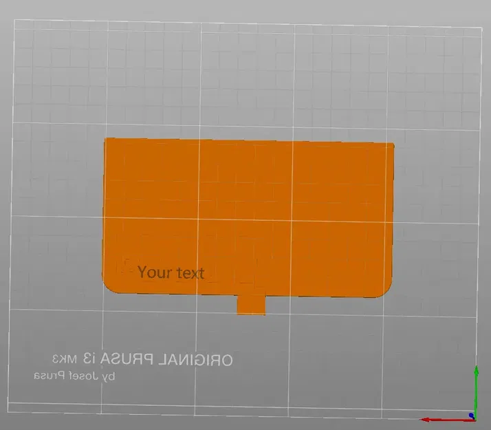 Nắp hộp bên cho Prusa MK3S/MK3S+ với văn bản tùy chỉnh và tay c... - Image 1