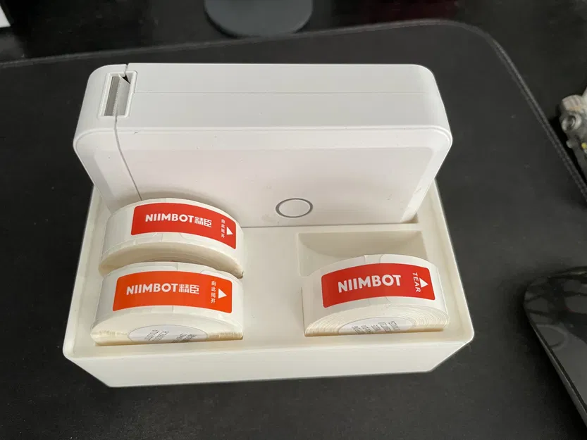 Giá đỡ nhãn Niimbot D110 với khay Gridfinity 2x3 - Image 1