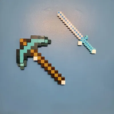 Giá treo vũ khí Minecraft cho 4 đồ chơi kèm theo