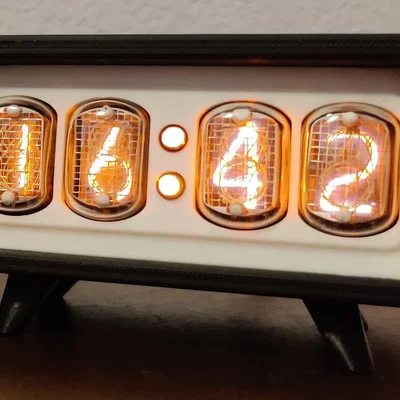 Vỏ đồng hồ Nixie 4 chữ số cho ống IN-12, INS-1