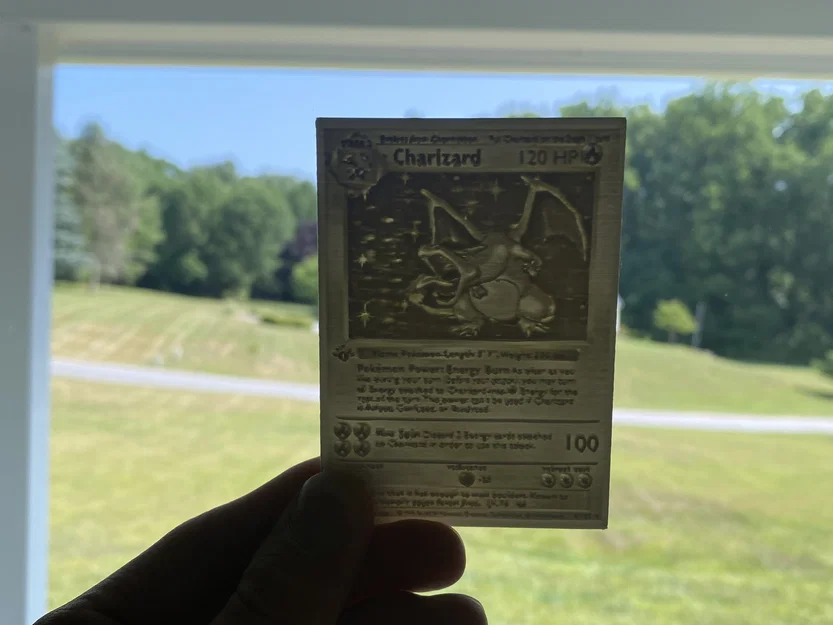 Thẻ lithophane Charizard phiên bản đầu tiên - Image 1