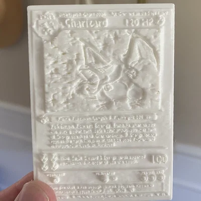 Thẻ lithophane Charizard phiên bản đầu tiên