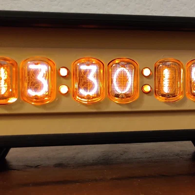 Vỏ đồng hồ Nixie 6 chữ số sử dụng ống IN-12 và INS-1