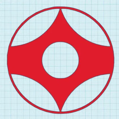 Nghệ thuật tường logo và kanji Kyokushin Karate