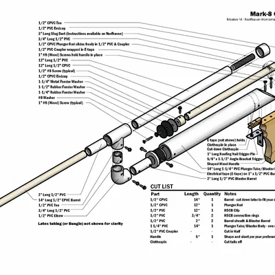 Súng bắn Nerf Meaker Mk-8 phong cách OG năm 2013