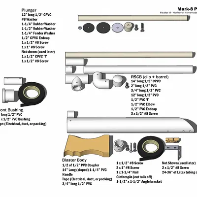 Súng bắn Nerf Meaker Mk-8 phong cách OG năm 2013