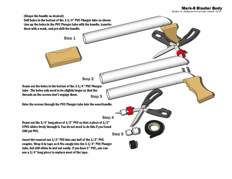 Súng bắn Nerf Meaker Mk-8 phong cách OG năm 2013 - Image 6