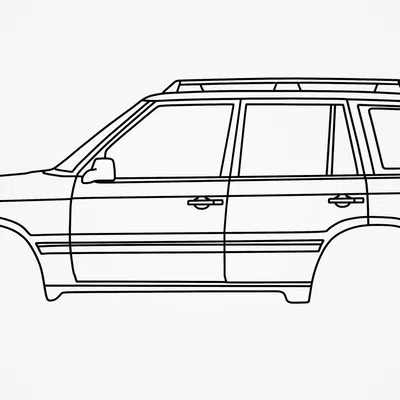 Nghệ thuật tường hình bóng Range Rover P38