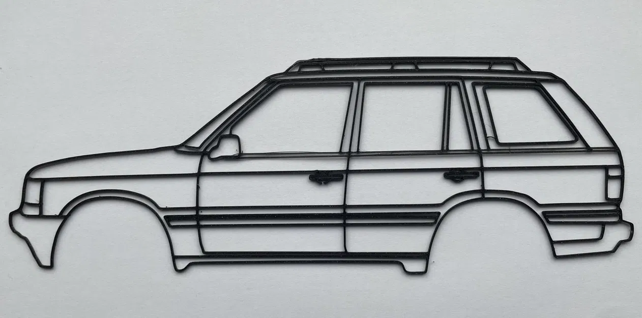 Nghệ thuật tường hình bóng Range Rover P38 - Image 2