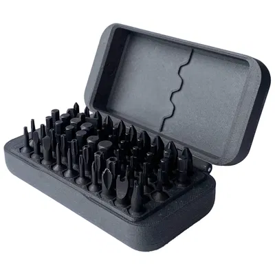 Hộp và giá đỡ cho bộ bit tua vít LTT "Quick Bits