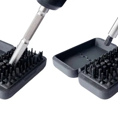 Hộp và giá đỡ cho bộ bit tua vít LTT "Quick Bits