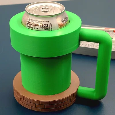 Coozie đồ uống lấy cảm hứng từ trò chơi video Pipe Coozie