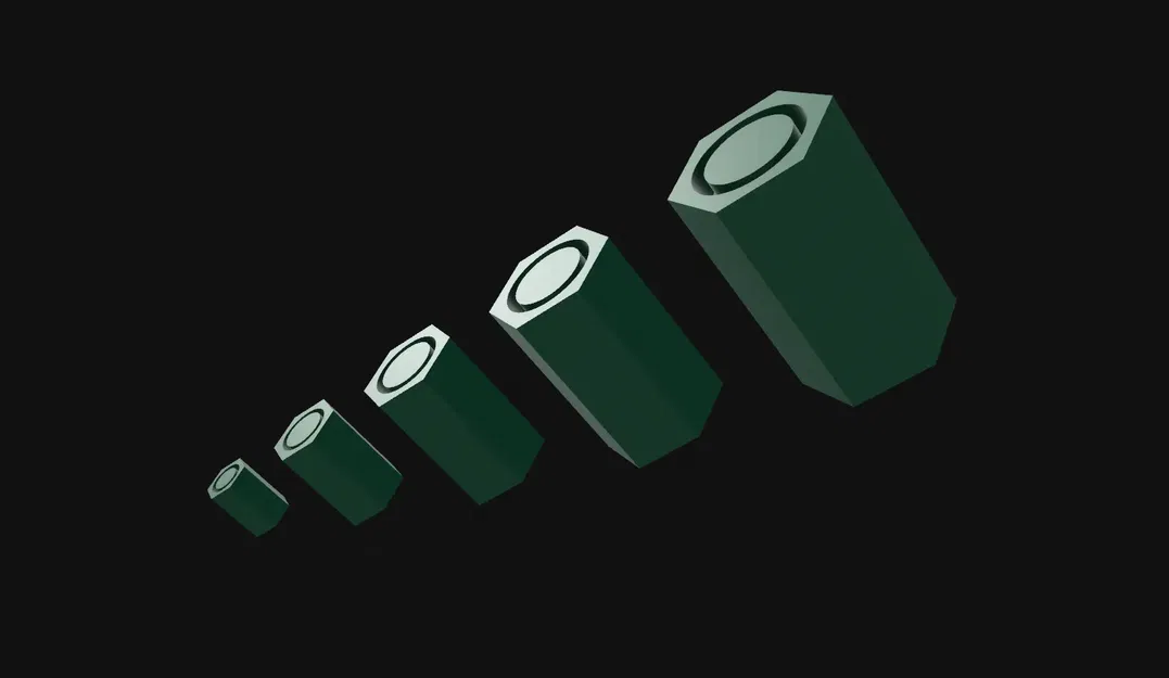 Trục và ổ cắm có ren mét tùy chỉnh cho mô hình 3D - Image 3