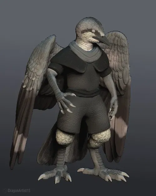 Mô hình nhân vật Aarakocra phù thủy DND - Image 2