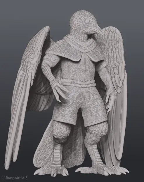 Mô hình nhân vật Aarakocra phù thủy DND - Image 3
