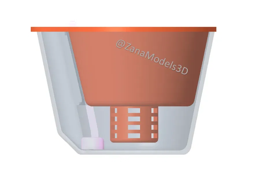 Chậu cây tự tưới nhỏ với chỉ báo mức nước - Image 5