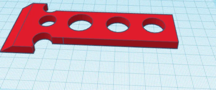 Công cụ cạo mặt bàn in 3D thiết kế trên Tinkercad - Image 3