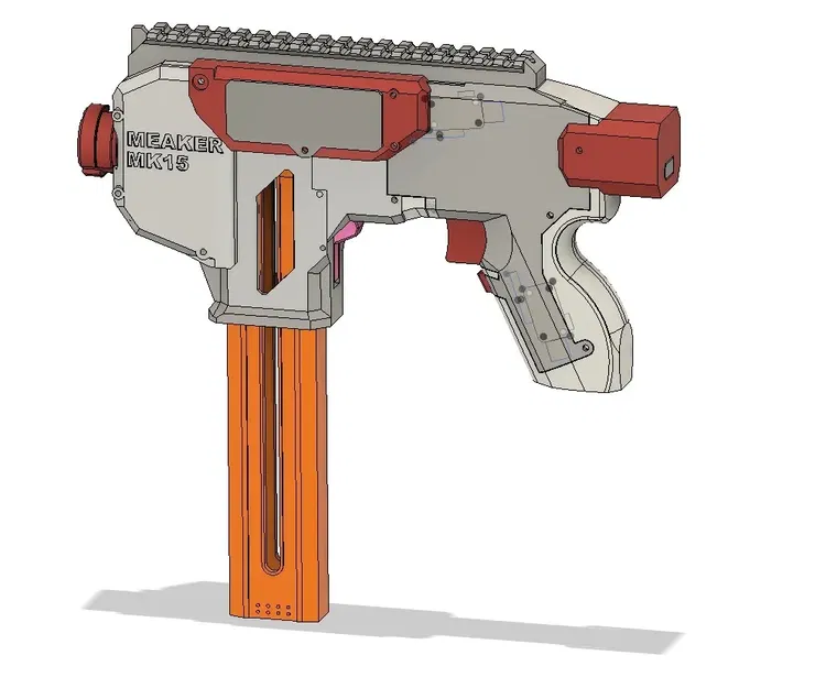 Súng bắn đạn Nerf Meaker Mk 15 "Streaker" nhỏ gọn - Image 5