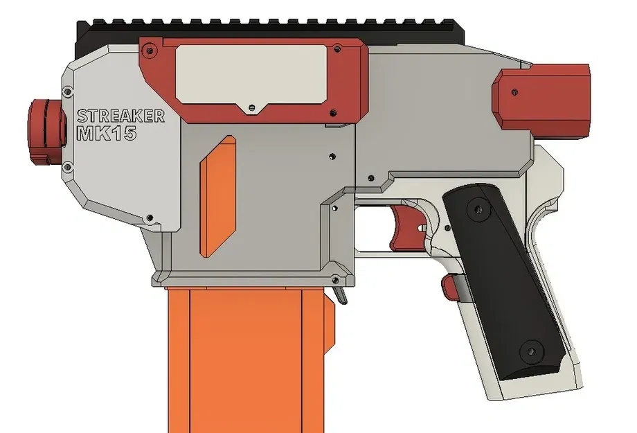 Súng bắn đạn Nerf Meaker Mk 15 "Streaker" nhỏ gọn - Image 8