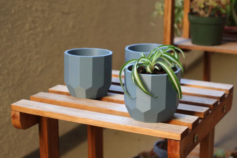 Chậu cây gốm Chic với lỗ thoát nước - Image 2