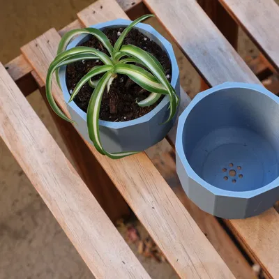 Chậu cây gốm Chic với lỗ thoát nước