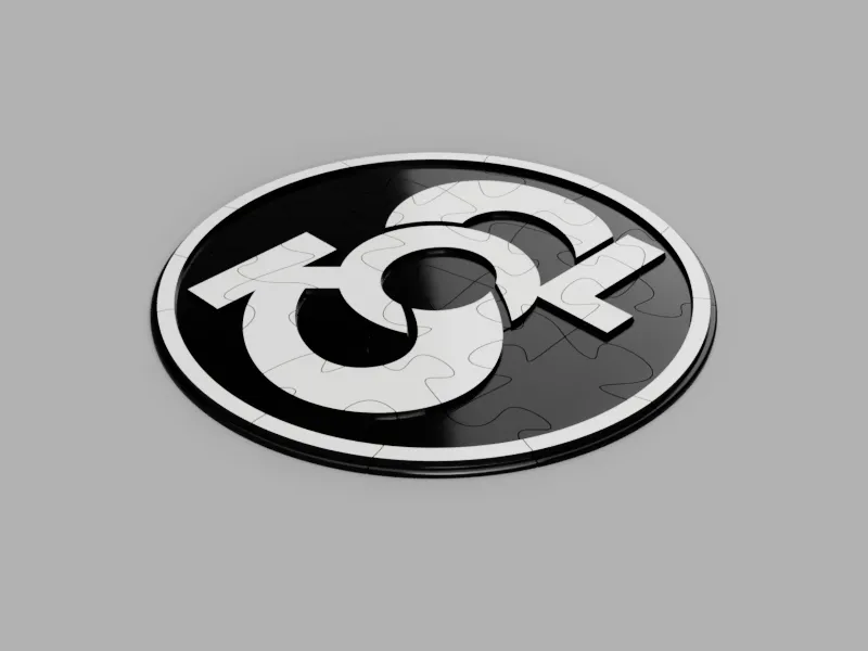 Câu đố ghép hình logo Sokol đơn giản - Image 2