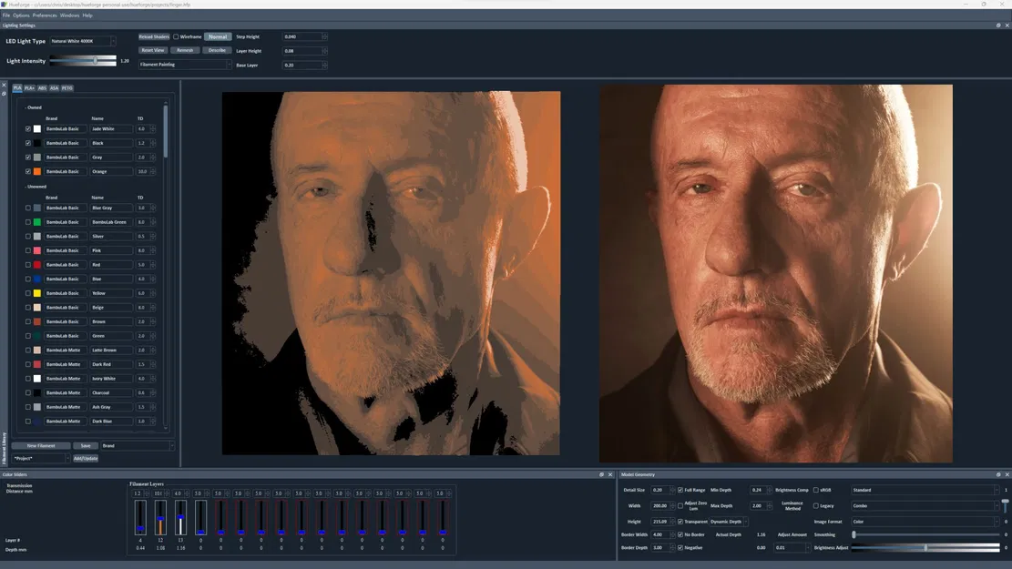 Tranh 3D Mike Ehrmantraut với 3 màu filament - Image 2