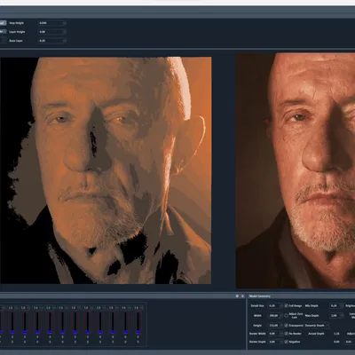 Tranh 3D Mike Ehrmantraut với 3 màu filament