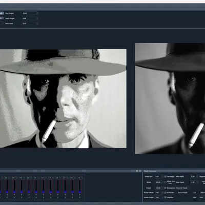 Tranh 3D Oppenheimer với 3 màu filament