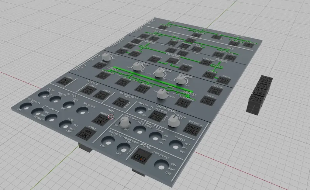 Bảng điều khiển trên cao A320 cho mô phỏng bay - Image 2