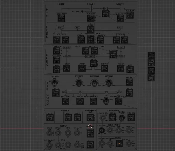 Bảng điều khiển trên cao A320 cho mô phỏng bay - Image 3