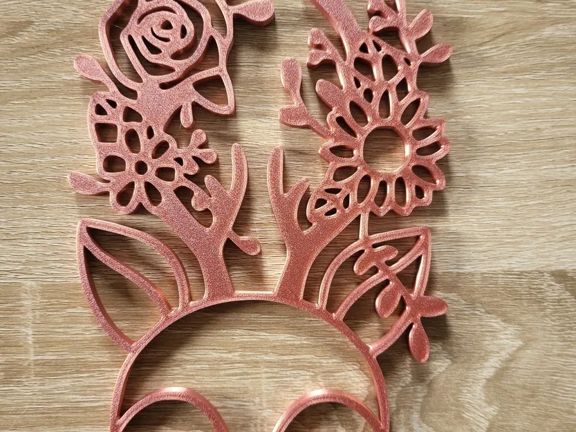 Nghệ thuật tường hoa hươu độc đáo - Image 1