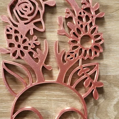 Nghệ thuật tường hoa hươu độc đáo