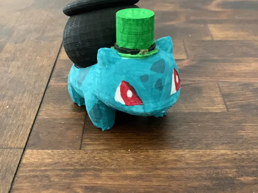 Bulbasaur dễ thương chào mừng ngày lễ St Patty - Image 1