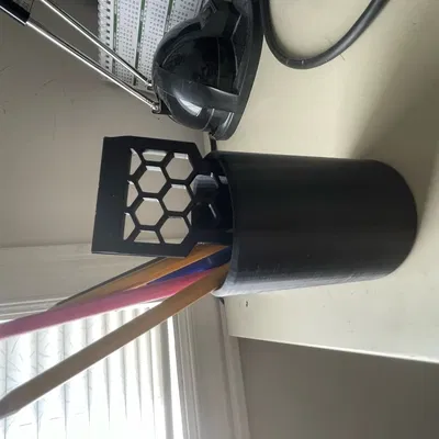 Giá đỡ bút chì hình trụ đơn giản cho văn phòng