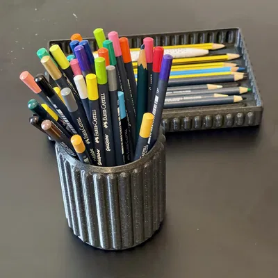 Cốc bút và khay để bàn tiện lợi