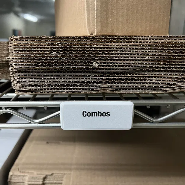 Giá đỡ nhãn gắn cho kệ dây kim loại - Image 1