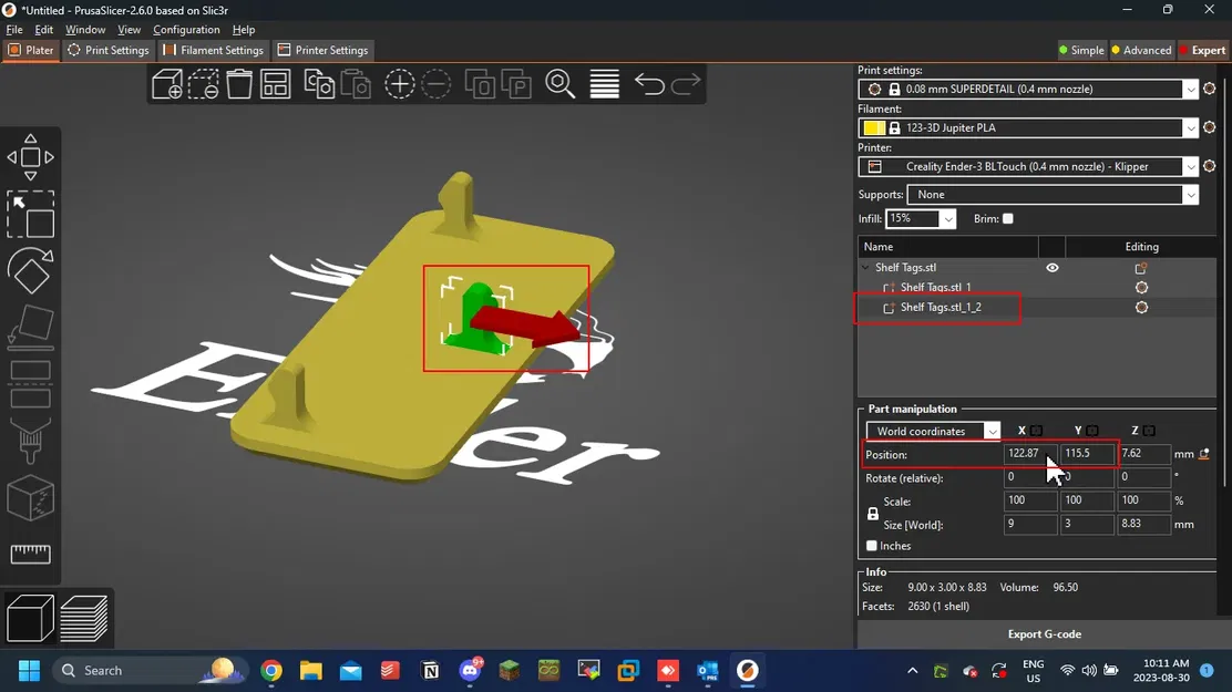 Nhãn giá kệ dây Snap-On có thể điều chỉnh kích thước - Image 3